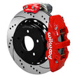 Load image into Gallery viewer, Wilwood Aero4 Rear Elec. Parking Brake Kit 14in SRP Rotor 3.25in Offset - Red fits 1988-1998 Gm C1500