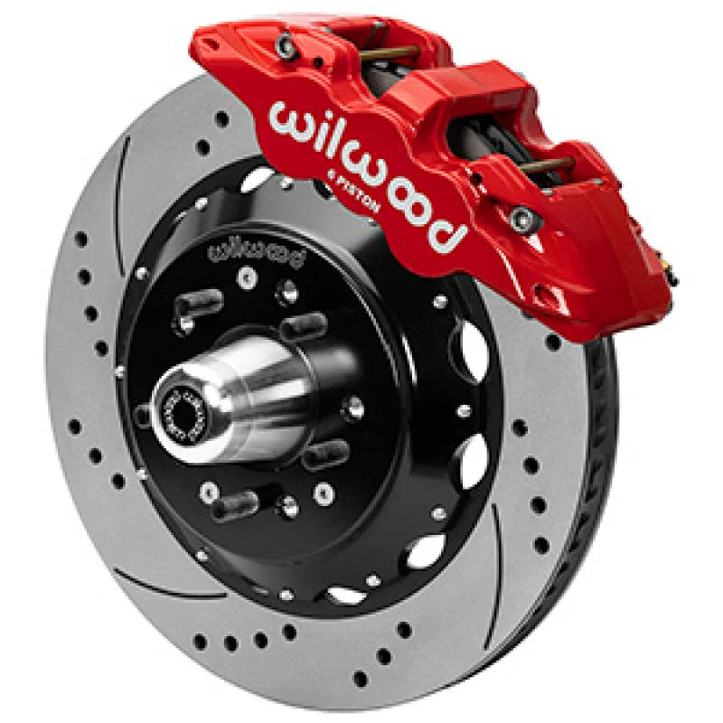 Wilwood Aero6R/ST Front Big Brake Kit 14in D/S Red Powder Coat fits 1979-1988 Chevrolet Monte Carlo