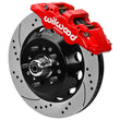 Load image into Gallery viewer, Wilwood Aerolite 6R 14in GT Rotor Drilled Red fits 1969-1970 Chevrolet Impala W/ Disc Or Drum / 1969-1982 Chevrolet Corvette