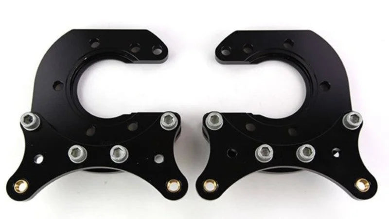 Wilwood Brackets (2) - Pro Street - Green Snap Ring 2.36in Offset fits Mopar / Dana