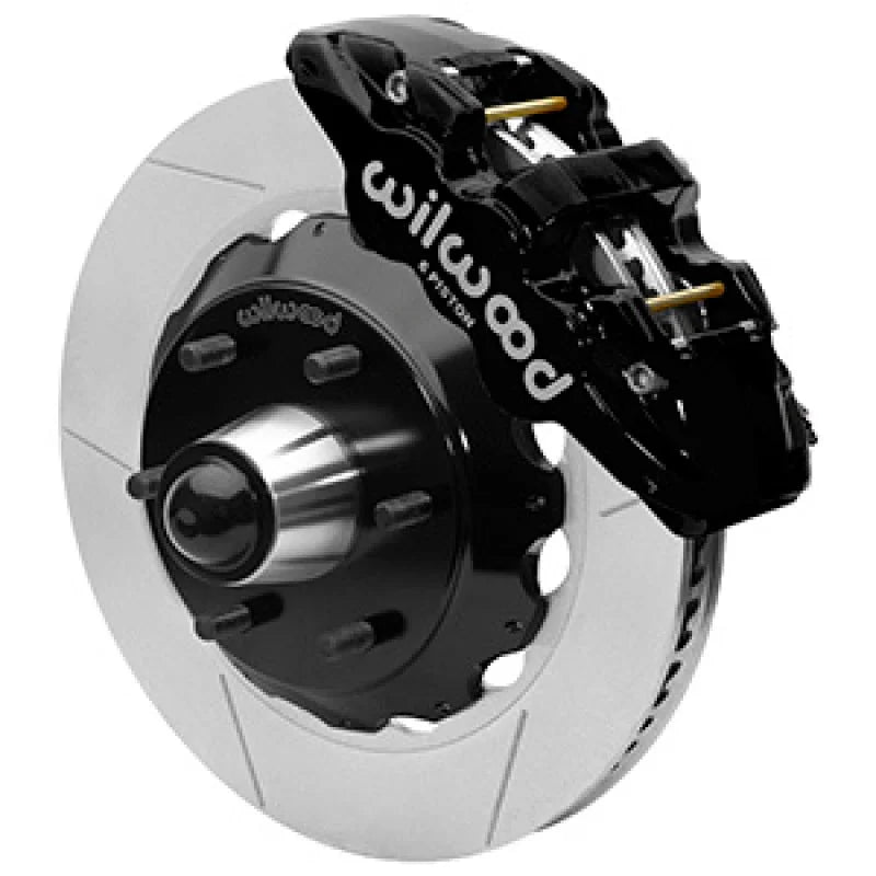 Wilwood CPP Spindle AERO6 Front BBK 14in Slotted 6x5.5 BC - Black fits 1963-1987 C10