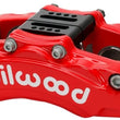 Load image into Gallery viewer, Wilwood Caliper - AT6 Lug Mount Red 1.75in/1.38in/1.38in Piston .75in Rotor - Left Side