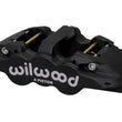 Load image into Gallery viewer, Wilwood Caliper-Aero4 - Black Anodize 1.12/1.12in Pistons 1.25in Disc