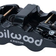 Load image into Gallery viewer, Wilwood Caliper - Aero4-DS Forged Four-Piston Caliper Black 1.12in Piston 1.10in Rotor - Black