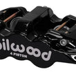 Load image into Gallery viewer, Wilwood Caliper-Aero4-R/H - Black 1.62/1.38in Pistons 1.25in Disc
