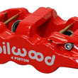 Load image into Gallery viewer, Wilwood Caliper-Aero4-R/H - Red 1.62/1.38in Pistons 1.25in Disc