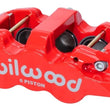 Load image into Gallery viewer, Wilwood Caliper-Forged Dynalite w/Dust Seal-Red 4.04in Pistons, 1.25in disc,