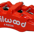 Load image into Gallery viewer, Wilwood Caliper-Forged Dynapro 6 5.25in Mount-Red-L/H 1.62/1.12/1.12in Pistons 0.81in Disc