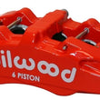 Load image into Gallery viewer, Wilwood Caliper-Forged Dynapro 6 5.25in Mount-Red-L/H 1.62/1.38in/1.38in Pistons .81in Disc