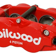 Load image into Gallery viewer, Wilwood Caliper Forged Narrow Superlite R/H FNSL6R-DS Dust Seal 1.62/1.12 1.10in Rotor Width - Red