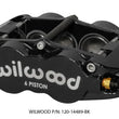 Load image into Gallery viewer, Wilwood Caliper Forged Narrow Superlite R/H FNSL6R-DS Dust Seal 1.62/1.12/1.12,1.25 Rotor - Black