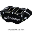 Load image into Gallery viewer, Wilwood Caliper-GN6R-L/H-Black Ano (.80 Thk Pad) 1.75/1.38/1.38in Pistons 1.38in Disc - Side View
