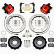 Load image into Gallery viewer, Wilwood Combination Parking Brake Rear Kit 12.88in Red w/ Lines fits 2013-2014 Ford Focus ST