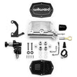 Load image into Gallery viewer, Wilwood Compact Tandem M/C - 1.12in Bore w/Bracket and Valve (Pushrod) - Ball Burnished fits Ford Mustang