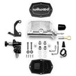 Load image into Gallery viewer, Wilwood Compact Tandem M/C - 1.12in Bore w/RH Bracket and Valve (Pushrod) - Ball Burnished fits Ford Mustang