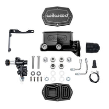 Load image into Gallery viewer, Wilwood Compact Tandem M/C Kit w/ P-Valve 1in Bore - Black fits Mopar