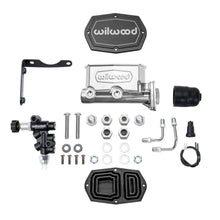 Load image into Gallery viewer, Wilwood Compact Tandem M/C Kit w/ P-Valve 1in Bore - Chrome Powdercoat fits Mopar