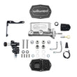 Load image into Gallery viewer, Wilwood Compact Tandem M/C Kit w/ P-Valve &amp; Pushrod 1in Bore - Chrome Powdercoat fits Mopar