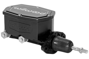Wilwood Compact Tandem Master Cylinder - 15/16in Bore Ball Black fits Corvette C2