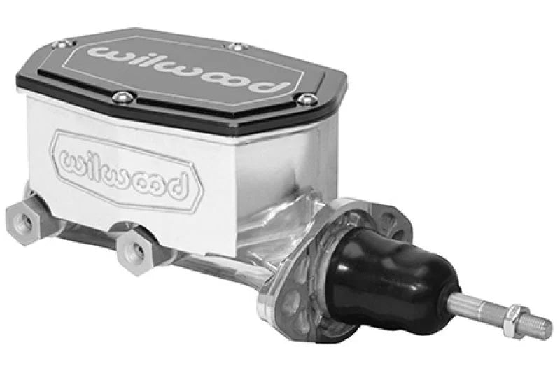 Wilwood Compact Tandem Master Cylinder - 7/8in Bore - Burnished fits Chevrolet Corvette C2