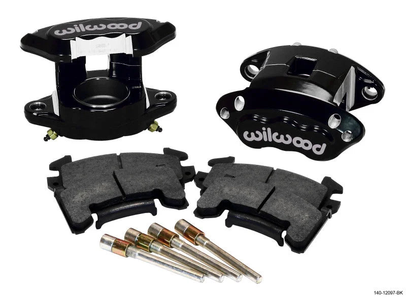 Wilwood D154 Front Caliper Kit - Black 2.50in Piston 1.04in Rotor fits 1977-2002 Buick / Cadillac / Chevrolet