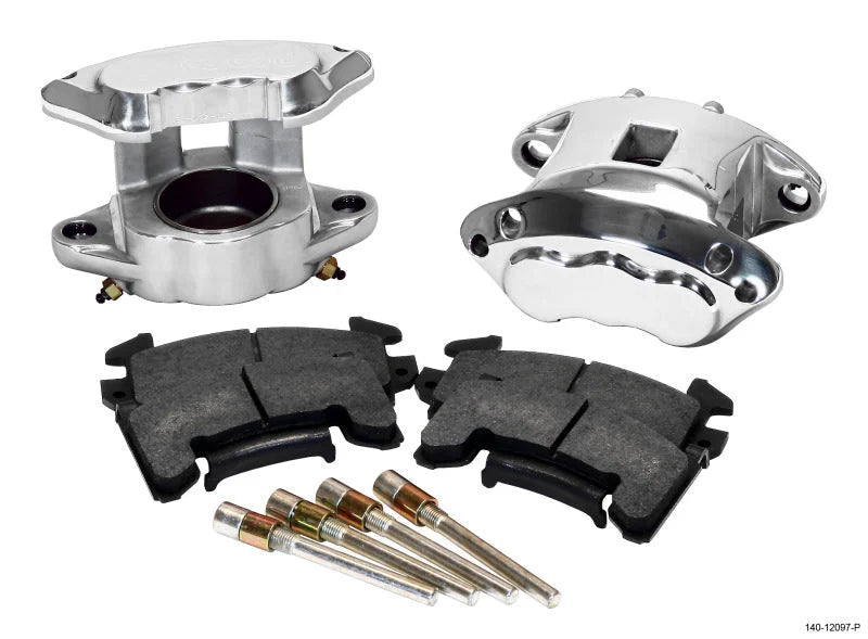 Wilwood D154 Front Caliper Kit - Polished 2.50in Piston 1.04in Rotor fits 1977-2002 Buick / Cadillac / Chevrolet and more
