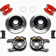 Load image into Gallery viewer, Wilwood D154 P/S P-B Kit Drilled-Red 12 Bolt 2.75in Off w/ C-Clips fits Chevrolet