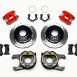 Load image into Gallery viewer, Wilwood D154 P/S P-B Kit Drilled-Red 2.36in Off w/Snap Ring Bearing fits Mopar / Dana
