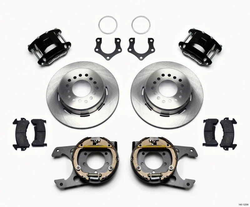 Wilwood D154 P/S Park Brake Kit 2.50in Off w/Snap Ring Bearing fits Mopar / Dana