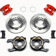 Load image into Gallery viewer, Wilwood D154 P/S Park Brake Kit Red 12 Bolt 2.75in Off w/ C-Clips fits Chevrolet