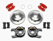 Load image into Gallery viewer, Wilwood D154 P/S Park Brake Kit Red 12 Bolt 2.75in offset Staggered Shock