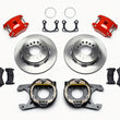 Load image into Gallery viewer, Wilwood D154 P/S Park Brake Kit Red Big Ford 2.36in Offset