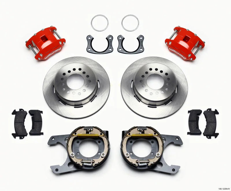 Wilwood D154 P/S Park Brake Kit Red New 2.50in Offset fits BIG Ford