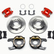 Load image into Gallery viewer, Wilwood D154 P/S Park Brake Kit Red Small Ford 2.50in Offset