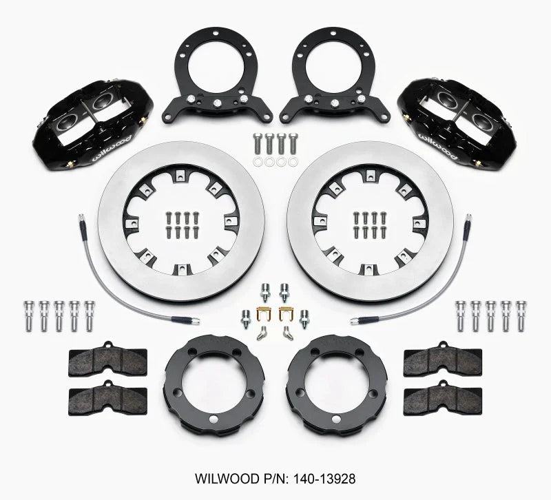 Wilwood D8 Front Hat Kit 12.19in Rotor Dana 44 w/Lines fits 1976-1977 Ford Bronco / 1976-1977 Ford Bronco Custom