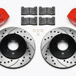 Load image into Gallery viewer, Wilwood DPHA Front Caliper &amp; Rotor Kit Drill Red Honda / Acura w/ 262mm OE Rotor