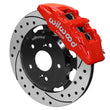 Load image into Gallery viewer, Wilwood Drilled &amp; Slotted Front Rotor Kit - Red Calipers fits 2002-2006 Acura RSX