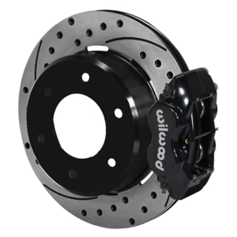 Wilwood Dynalite BLK Calipers 12.19in x .81in D/S Rotors 6-Lug Rear Disc Brake Kit fits 1963-1987 Chevrolet C10 / C15