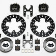 Load image into Gallery viewer, Wilwood Dynalite Single Floater Front Drag Kit Drilled P&amp;S Anglia Spindle Mount Wheel
