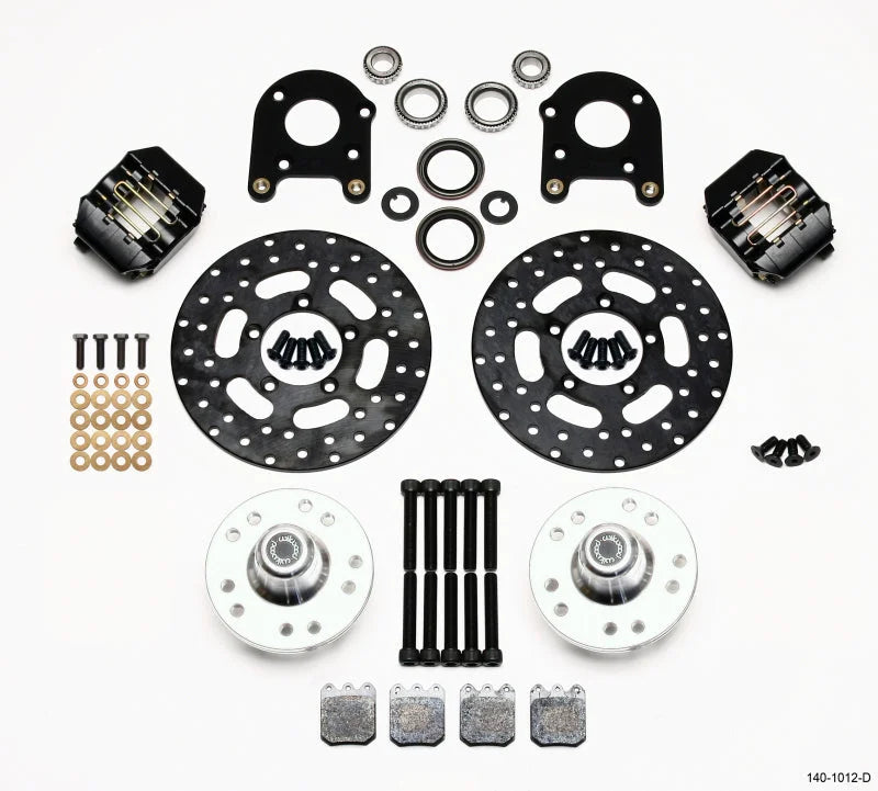 Wilwood Dynalite Single Front Drag Kit Drilled Rotor Disc & Drum fits 1975-1978 Ford Mustang II / 1971 1975-1980 Ford Pint...