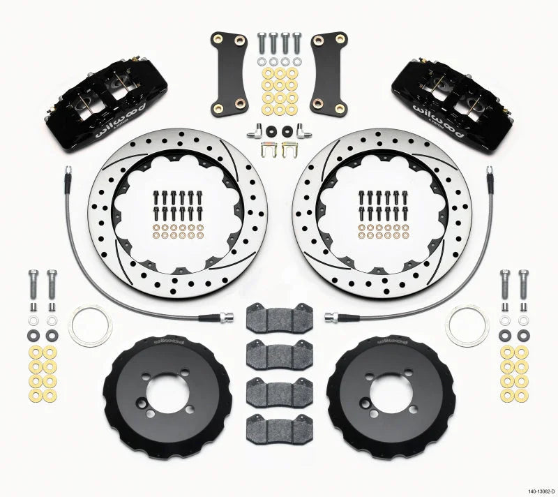 Wilwood Dynapro 6 Front Hat Kit 12.88in Drilled w/ Lines fits 2007-2015 Mini Cooper