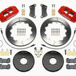 Load image into Gallery viewer, Wilwood Dynapro 6 Front Hat Kit 12.88in Red w/ Lines fits 2004-2013 Mazda 3 i / 2007-2013 Mazda 3 Mazdaspeed / 2005 Mazda ...