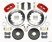 Load image into Gallery viewer, Wilwood Dynapro 6 Front Hat Kit 12.88in Red w/ Lines fits 2004-2013 Mazda 3 i / 2007-2013 Mazda 3 Mazdaspeed / 2005 Mazda ...