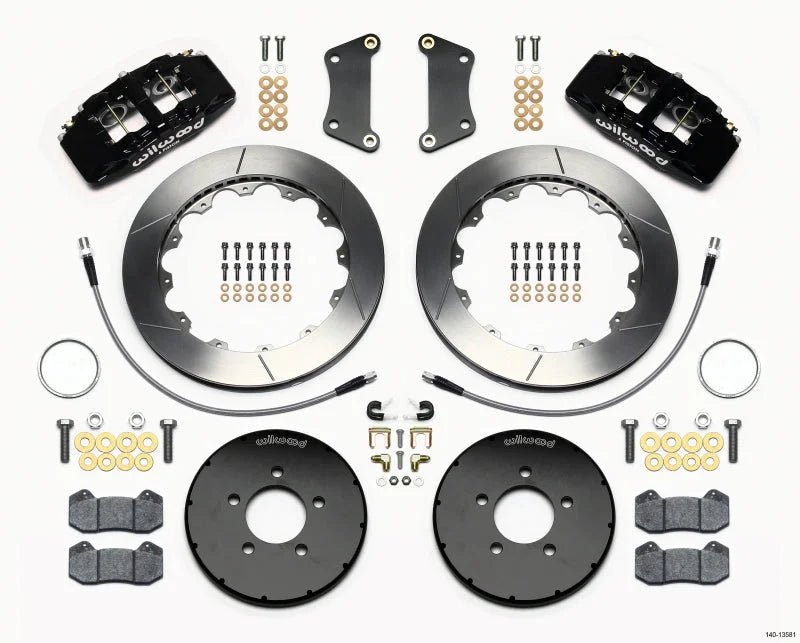Wilwood Dynapro 6 Front Hat Kit 12.88in w/ Lines fits 2004-2013 Mazda 3 i / 2007-2013 Mazda 3 Mazdaspeed / 2005 Mazda 3 SP23