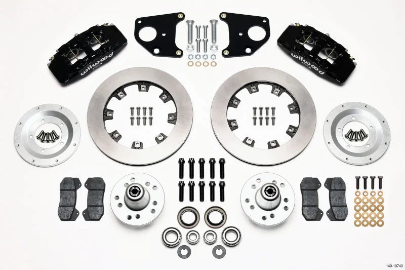Wilwood Dynapro 6 Front Hub Kit 12.19in B & E Body-Drum fits 1970-1972 Dodge Challenger / 1970 1971 Dodge Challenger R/T /...