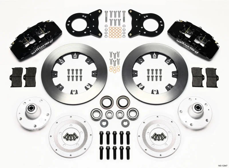 Wilwood Dynapro 6 Front Hub Kit 12.19in Disc & Drum Spindle fits 1970 Ford Maverick / 1965-1969 Ford Mustang / 1969 Ford M...