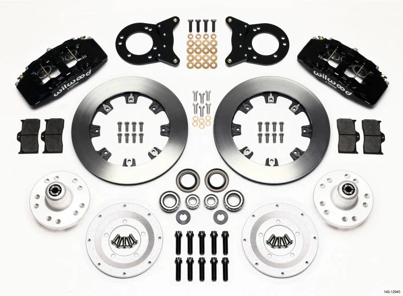 Wilwood Dynapro 6 Front Hub Kit 12.19in Disc & Drum Spindle fits 1970-1974 Ford Maverick / 1970-1973 Ford Mustang / 1971 F...