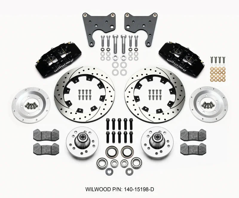 Wilwood Dynapro 6 Front Hub Kit 12.19in Drilled CDP C Body -Drum fits 1965-1971 Chrysler 300 / 1965-1971 Chrysler New York...