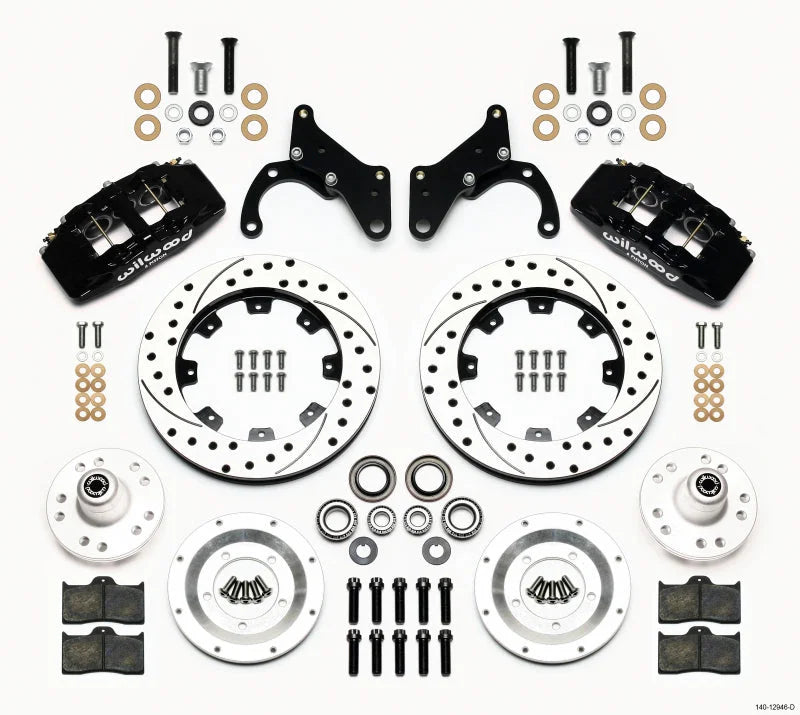 Wilwood Dynapro 6 Front Hub Kit 12.19in Drilled Drum/Disc fits 1969 Chevrolet Bel Air / 1970 Chevrolet Biscayne / 1970 Che...