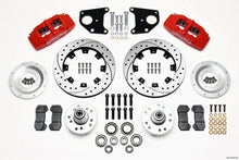 Load image into Gallery viewer, Wilwood Dynapro 6 Front Hub Kit 12.19in Drilled Red CDP B &amp; E Body-Drum fits 1970-1972 Dodge Challenger / 1970-1971 Dodge ...